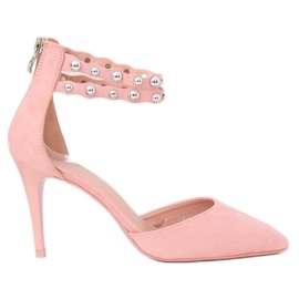 Pink B-51 Pink Pins mit Nieten rosa