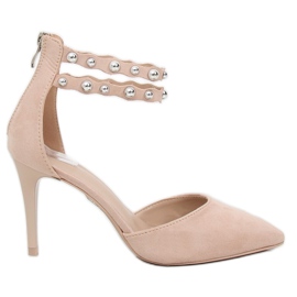 Beige Nieten mit Nieten B-51 Beige