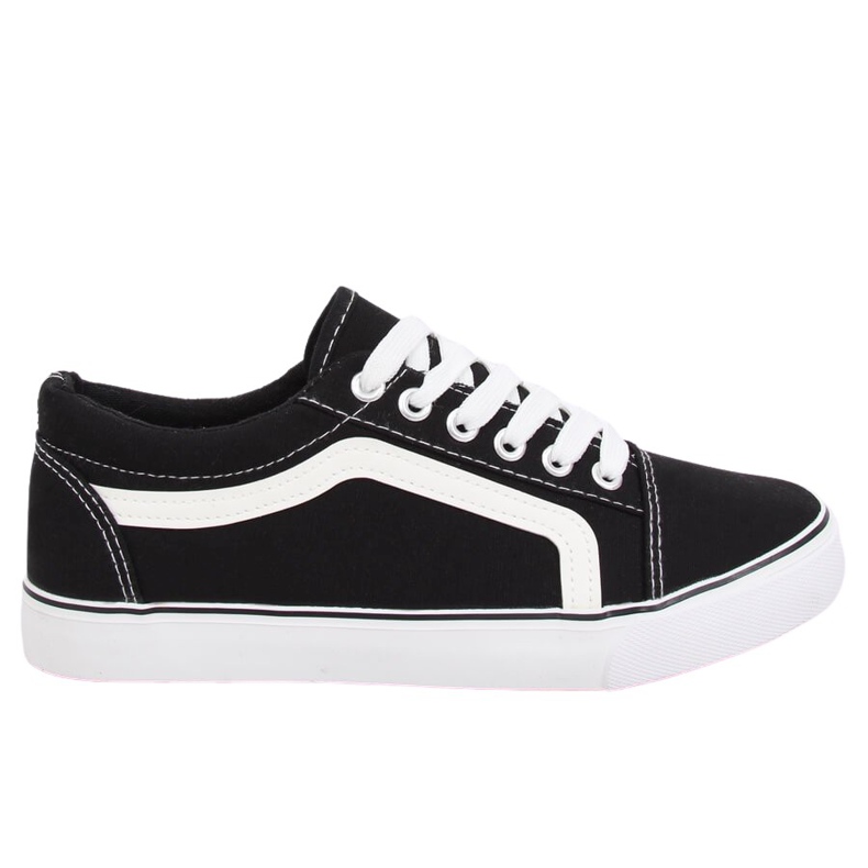 Schwarze Damen Sneaker BL117P Schwarz