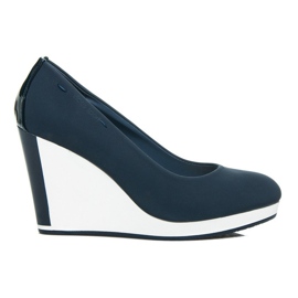 Vices Sport-Wedge-Pumps blau