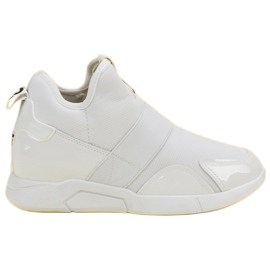 Sneakers mit Keilabsatz weiß