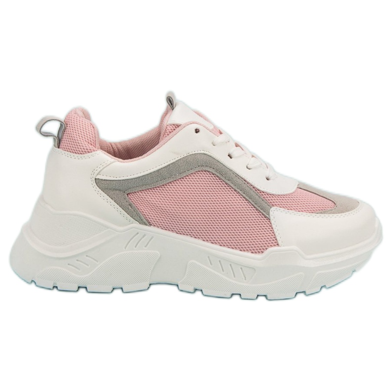 Sportschuhe für Damen weiß rosa