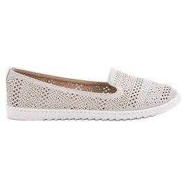 Weide Durchbrochene Lords grau