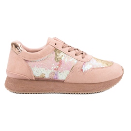 Seastar Sportschuhe mit Pailletten rosa