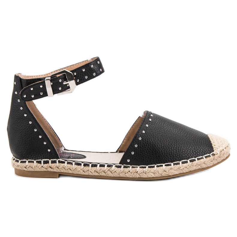 Best Shoes Espadrilles mit Jets schwarz