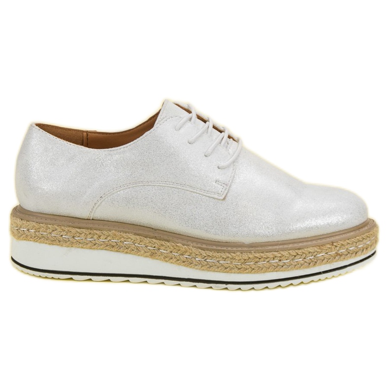 Clowse Silberne Espadrilles grau