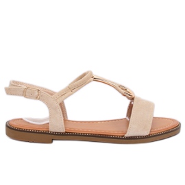 Beige Sandalen für Damen WL024 Beige