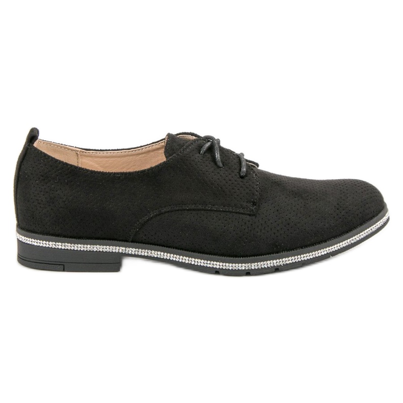 Seastar Schwarze Brogues mit Kristallen