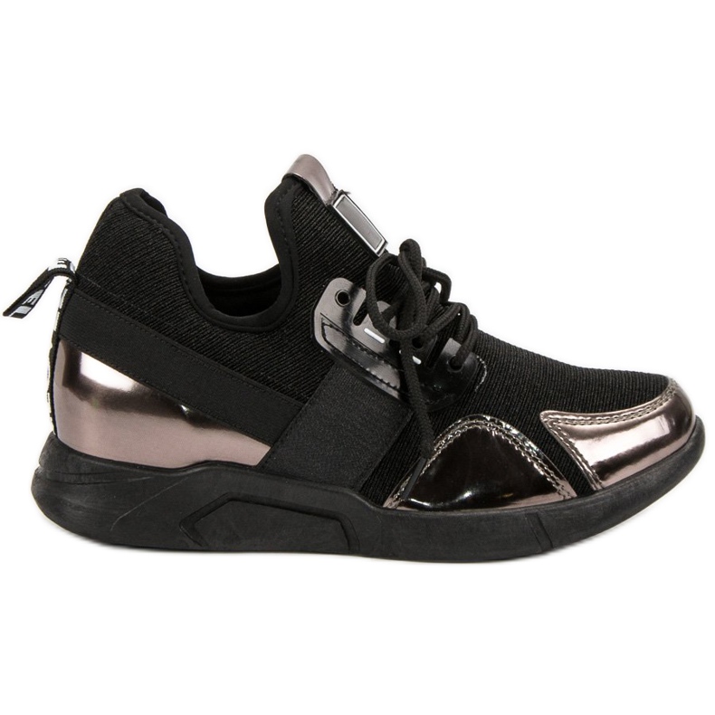Schwarze Slip-On-Sneakers