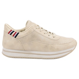 Bequeme Sportschuhe braun