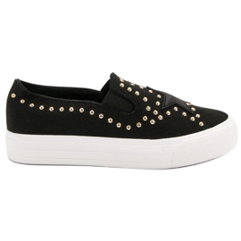 J. Star Slip-On-Sneaker mit Stern schwarz