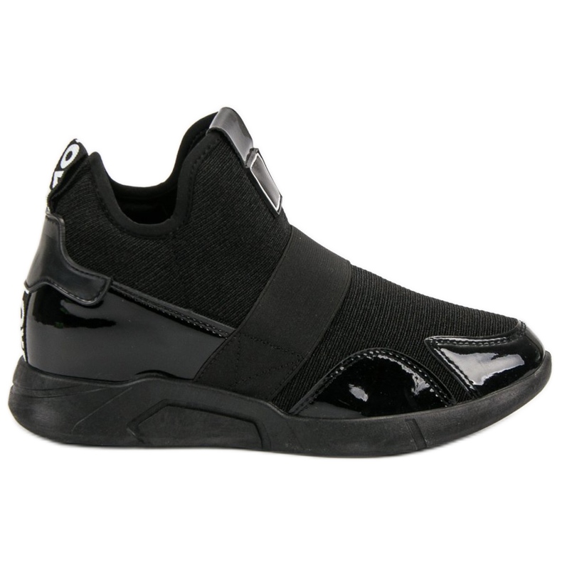 Sneakers mit Keilabsatz schwarz