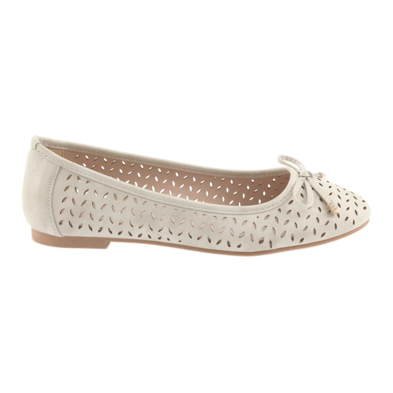 American Club LU13 Damen Ballerinas hellbeige