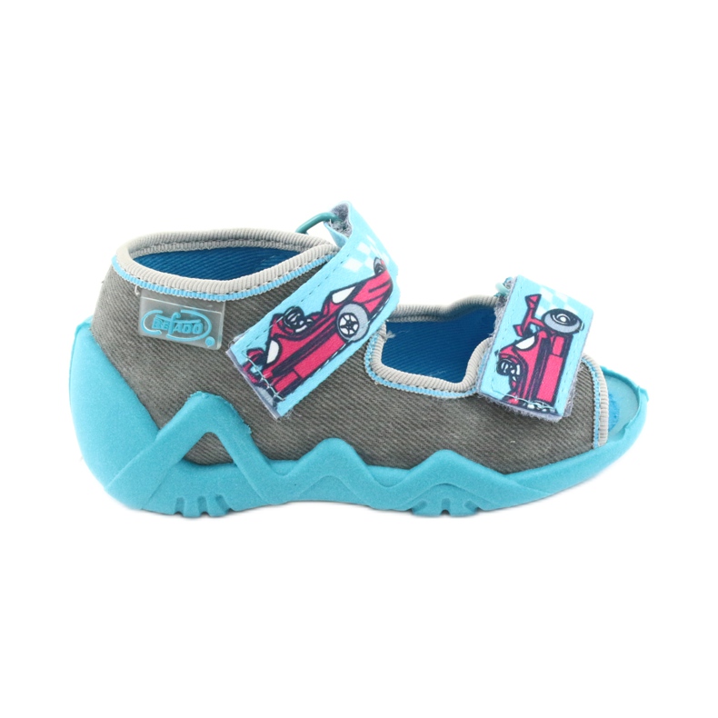 Befado Kinderschuhe 250P085 blau grau