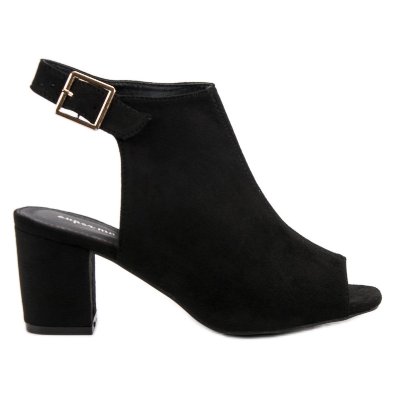 Super Mode Gebaute Sandalen an einer Bar schwarz