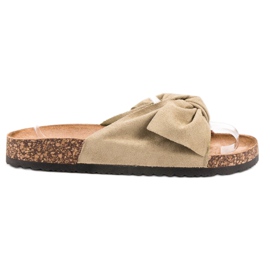 Anesia Paris Wildleder Hausschuhe braun