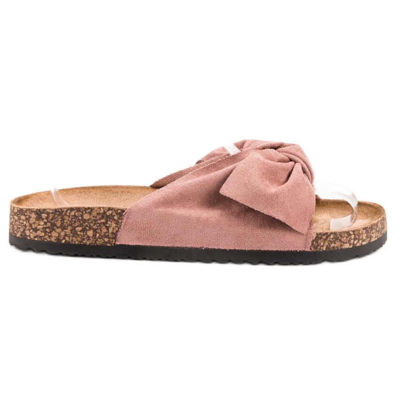 Anesia Paris Wildleder Hausschuhe rosa