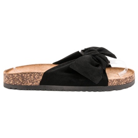 Anesia Paris Wildleder Hausschuhe schwarz