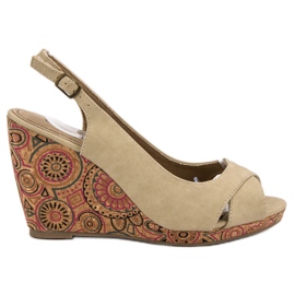 Corina Modische Ethno-Sandalen braun