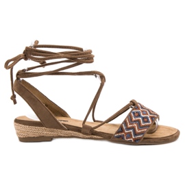 Corina Gebundene Sandalen braun