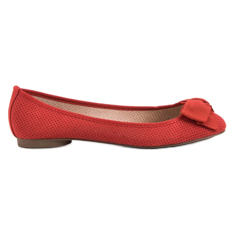 Corina Rote durchbrochene Ballerinas