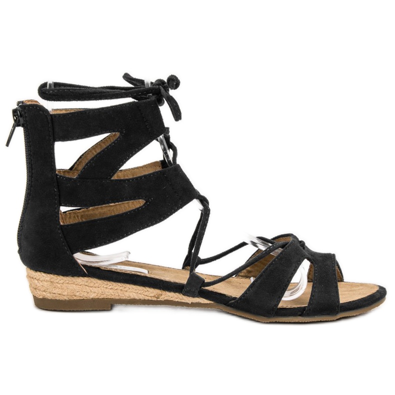 Corina Schwarze Römersandalen
