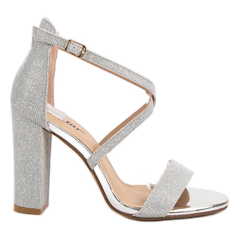 Seastar Hochhackige Sandalen grau