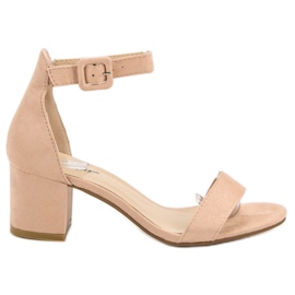 Seastar Beige Sandalen mit hohen Absätzen