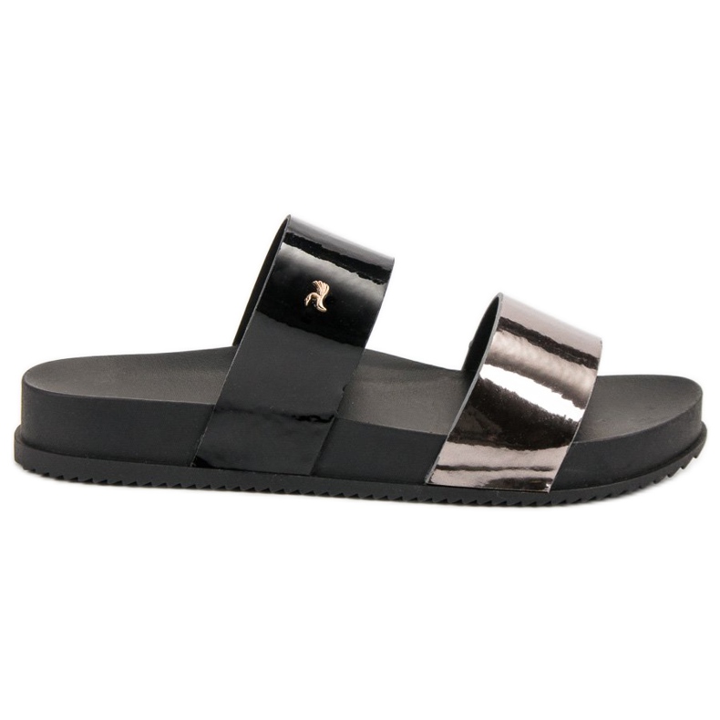 Vinceza Bequeme Flip-Flops schwarz grau