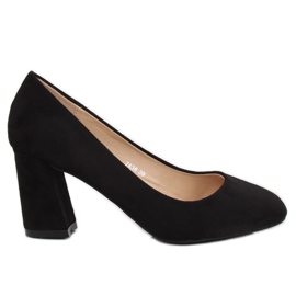 Pumps am Pfosten schwarz 7436 Schwarz