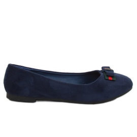 Marineblaue Ballerinas für Damen X-3 Azul Marino navy blau