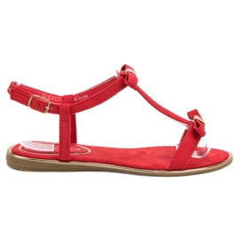 Sandalen mit Schleife VINCEZA rot