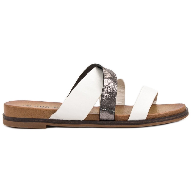 Vinceza Klassische Hausschuhe weiß