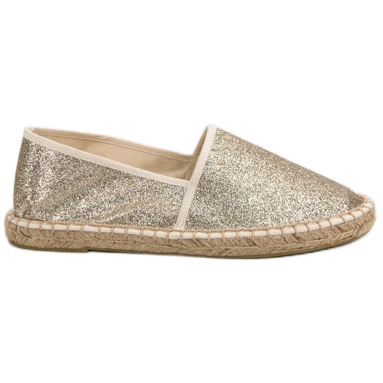 Cm Paris Glitzer goldene Espadrilles
