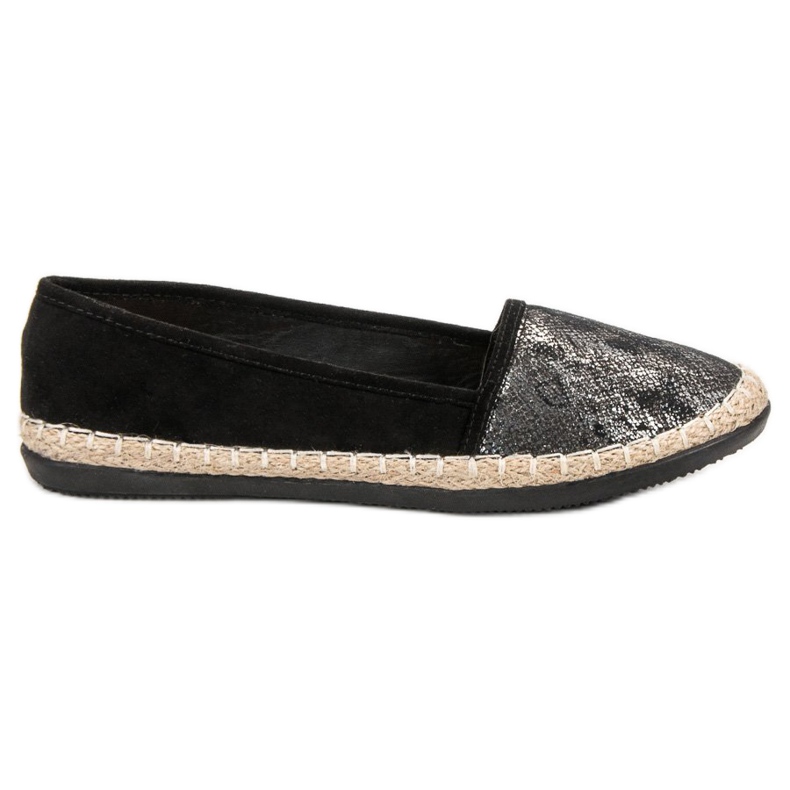 Lucky Shoes Schwarze Slip-On Schuhe