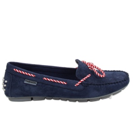 Marineblaue Loafer für Damen MH04 Navy navy blau