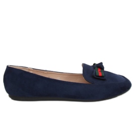 Marineblaue Slipper für Damen JM6690Q Azul Marino navy blau