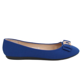 Kobaltblaue Ballerinas für Damen JM6675Q Azul Marino marineblau