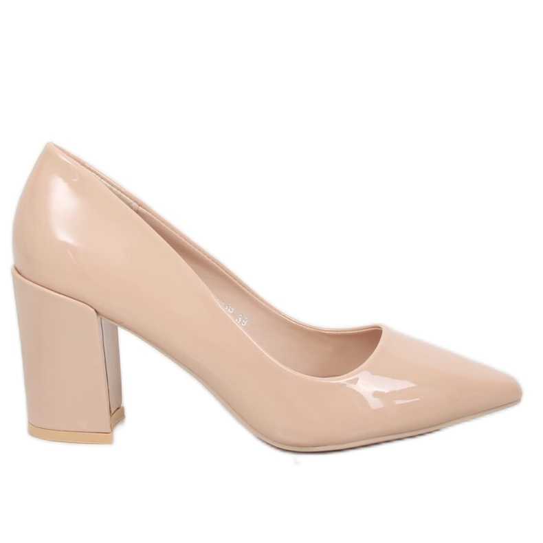 Pumps am beigen Pfosten LE061P Beige