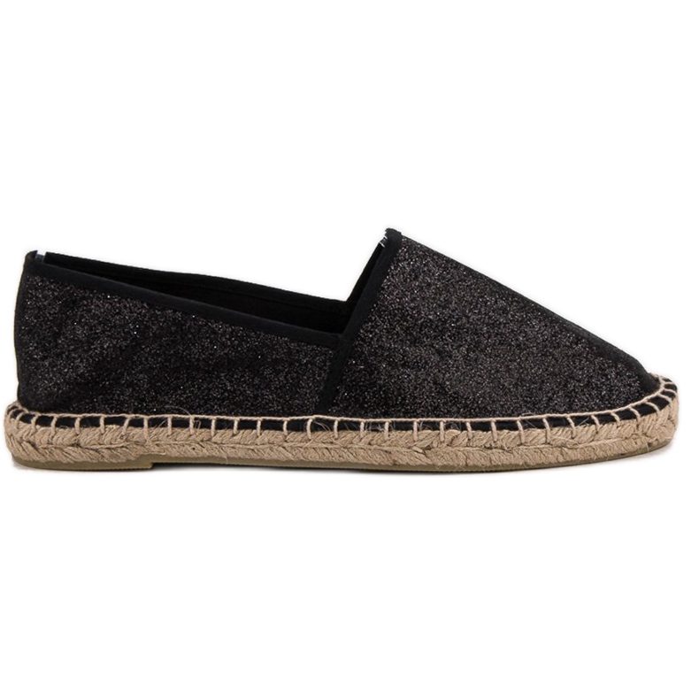 Cm Paris Espadrilles in Glitzerschwarz