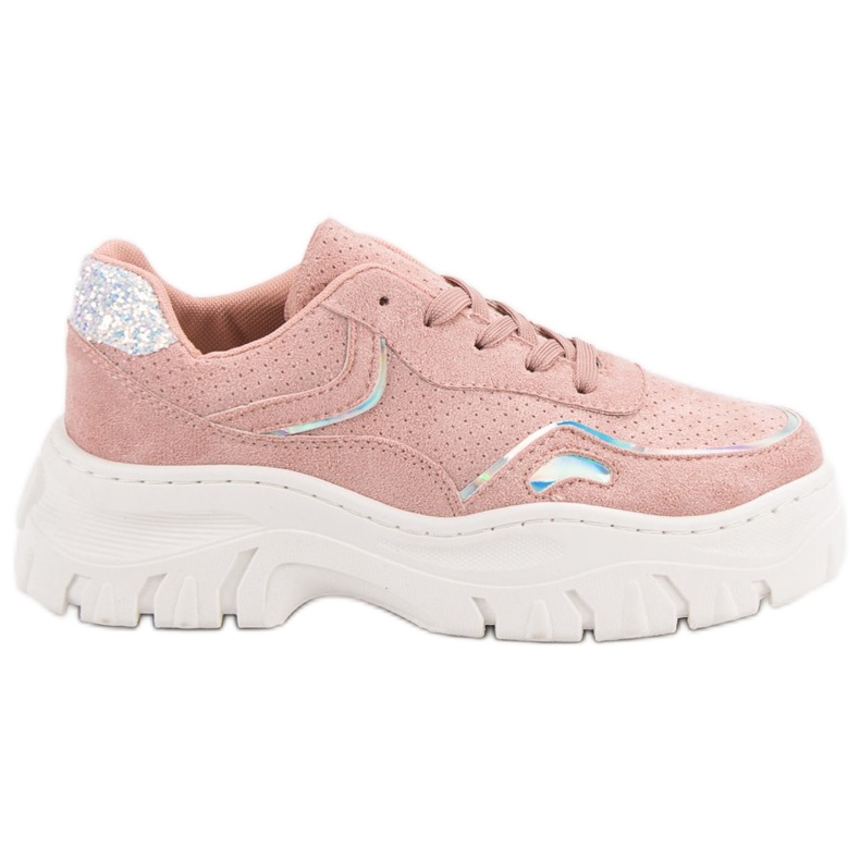 Modische rosa Turnschuhe