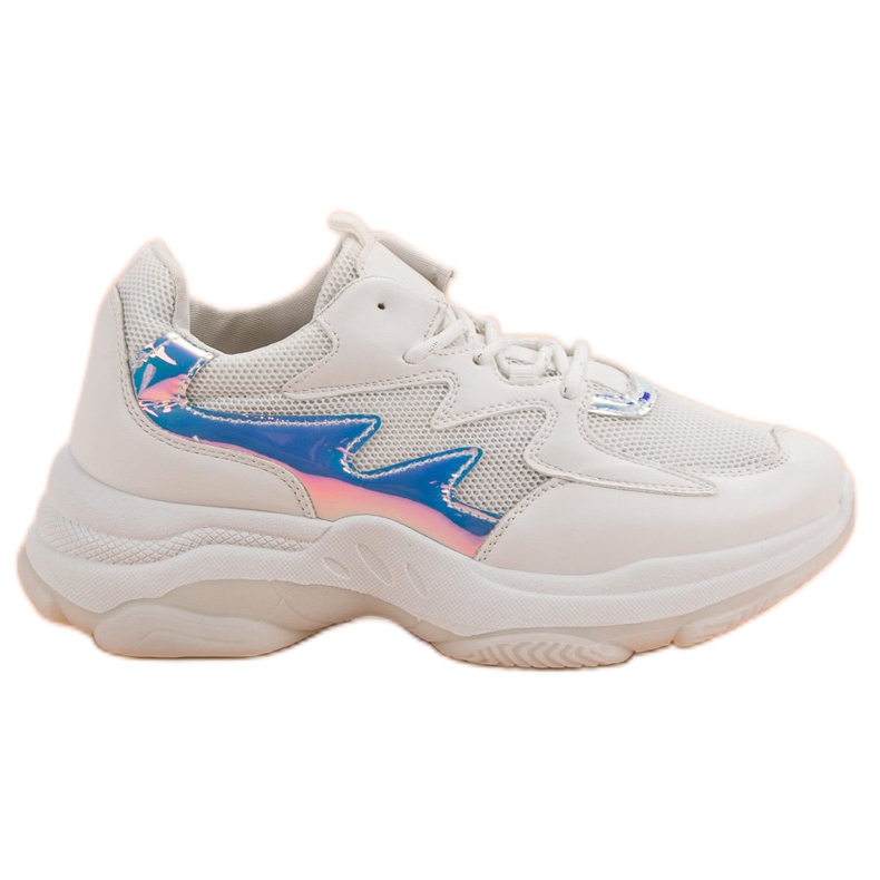 Kayla Weiße Sneaker mit Holo-Effekt