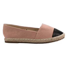 Super Me Espadrilles aus Wildleder rosa