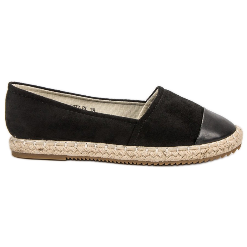 Super Me Espadrilles aus Wildleder schwarz