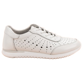 Kylie Weiße Lederschuhe