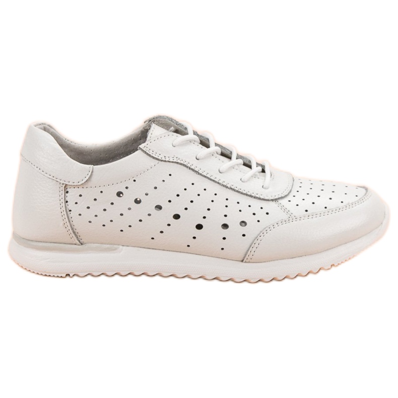 Kylie Weiße Lederschuhe