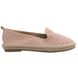 Lucky Shoes Pulverdurchbrochene Lords rosa