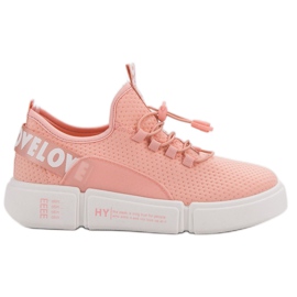 Sportschuhe mit Manschetten-Liebe rosa