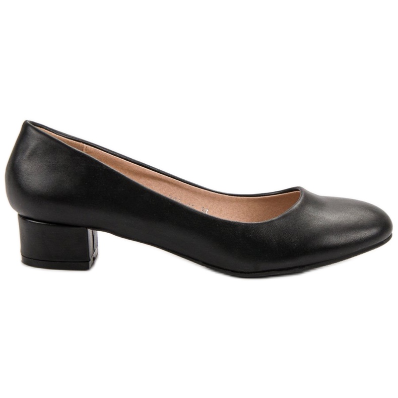 Renda Pumps mit flachem Absatz schwarz