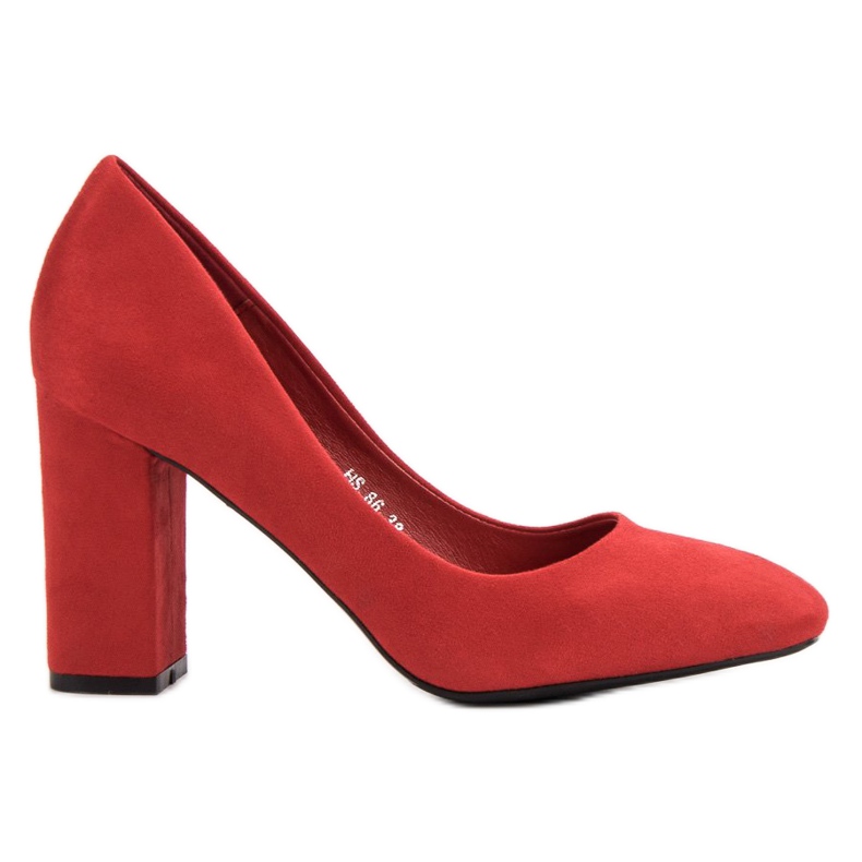 Small Swan Klassische Wildleder Pumps rot